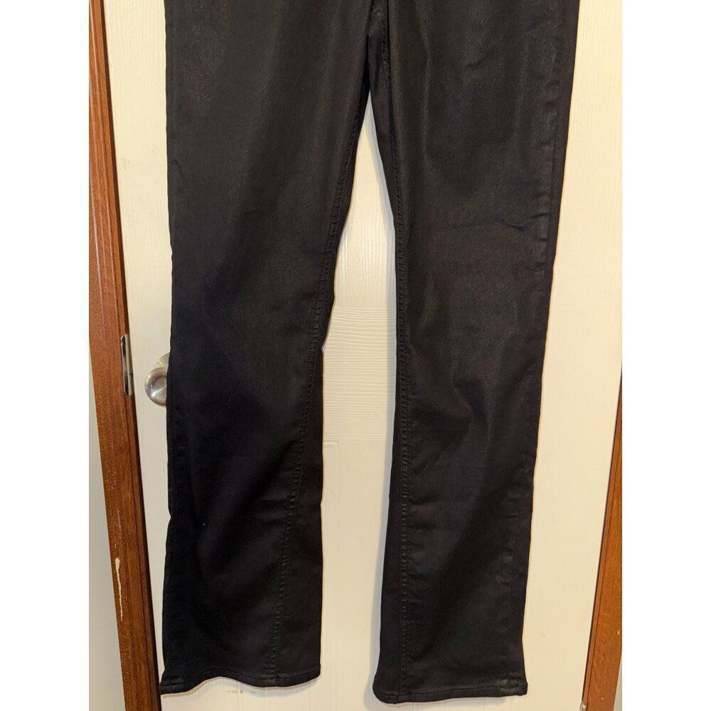 NWT Free Peopleโx We The Free Xena Coated Straight Jeans in Ethereal Black SZ 31 - Picture 13 of 16